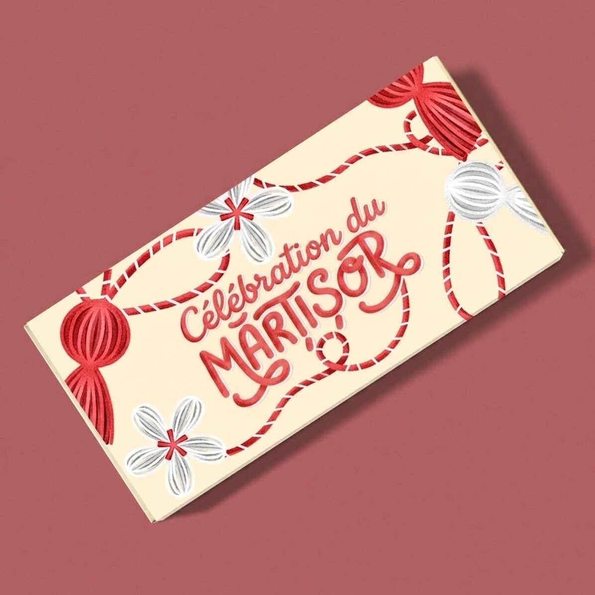 Chocolat personnalisé avec un message
