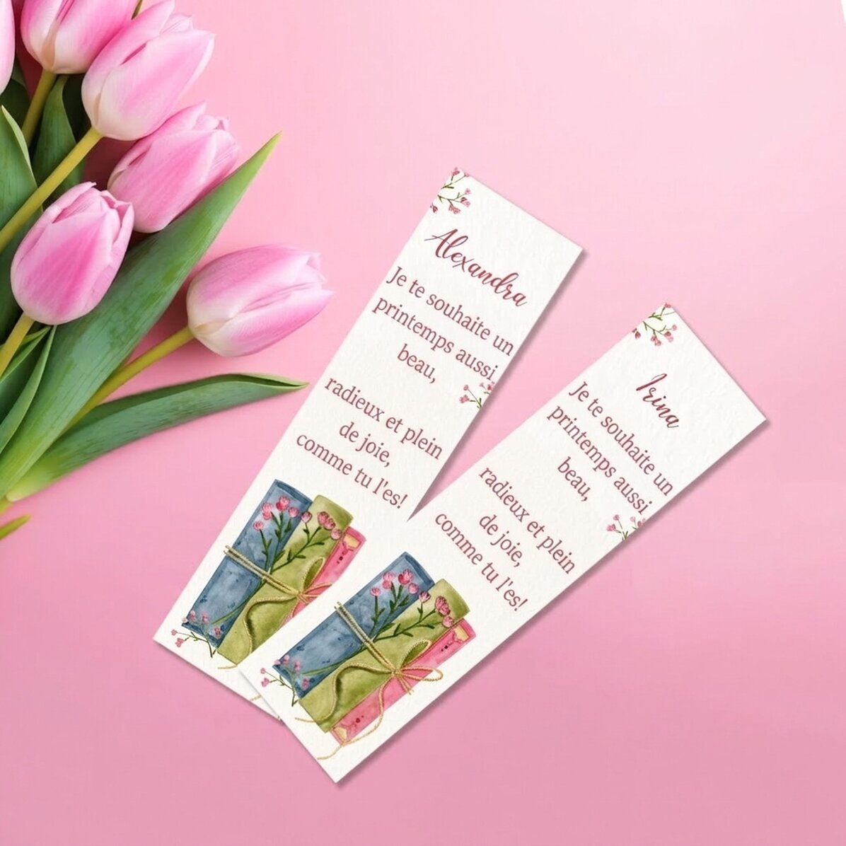Marque-page personnalisé avec message - Spring