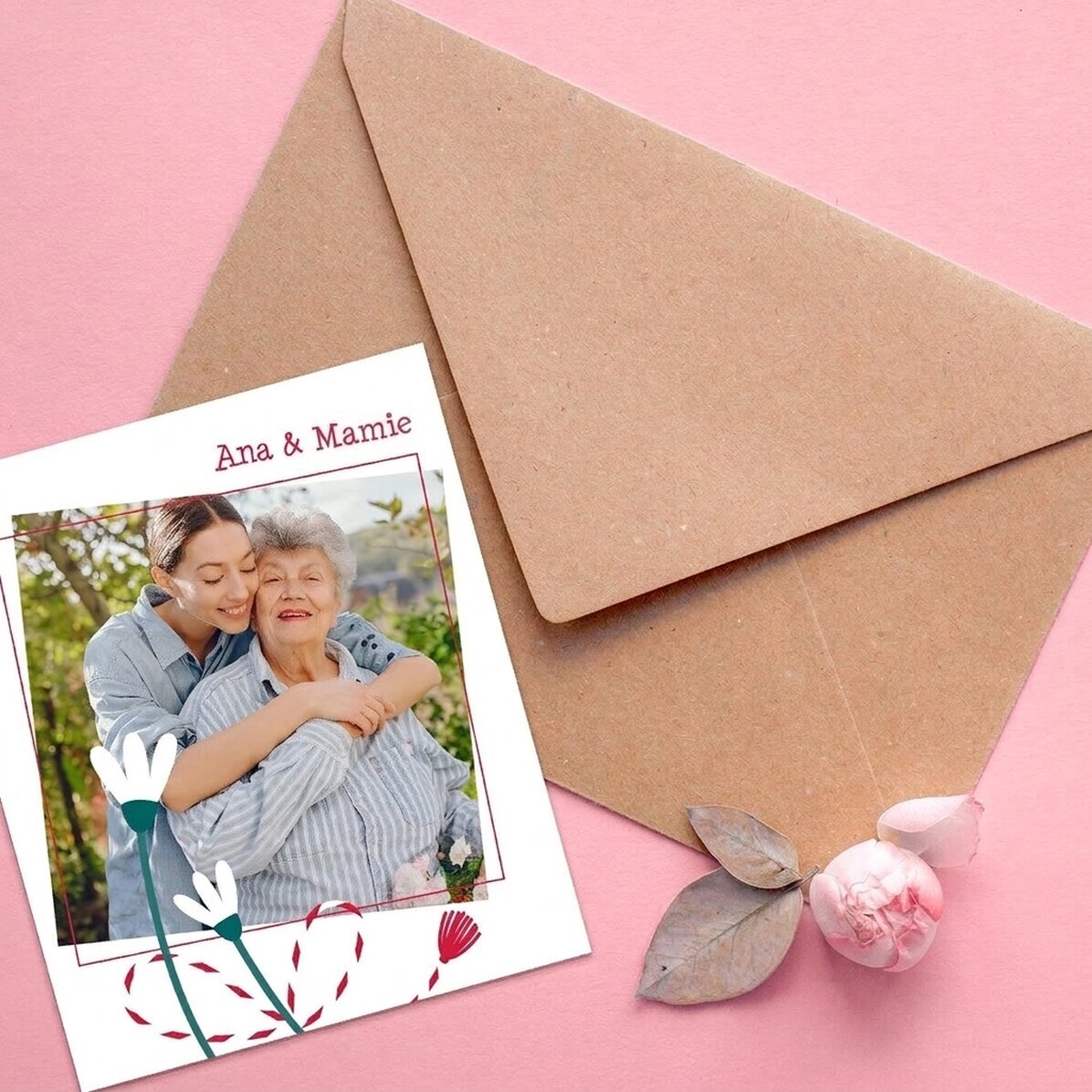 Photo personnalisée de 10 x 12 cm avec texte