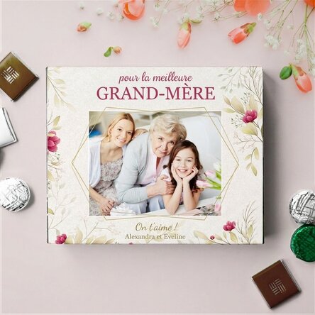 Boîte de bonbons personnalisée avec photo et message - La meilleure