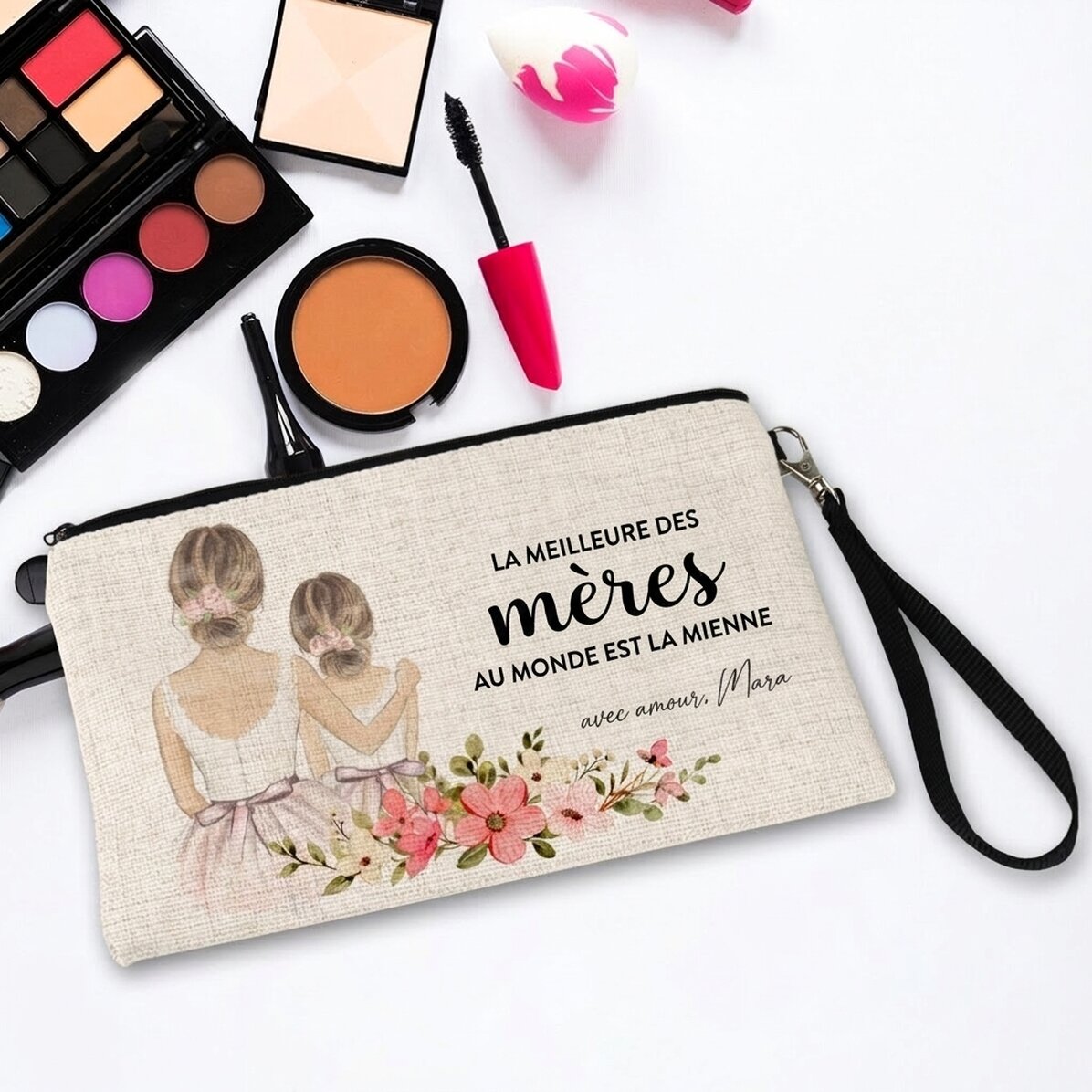 Trousse de maquillage personnalisée avec l