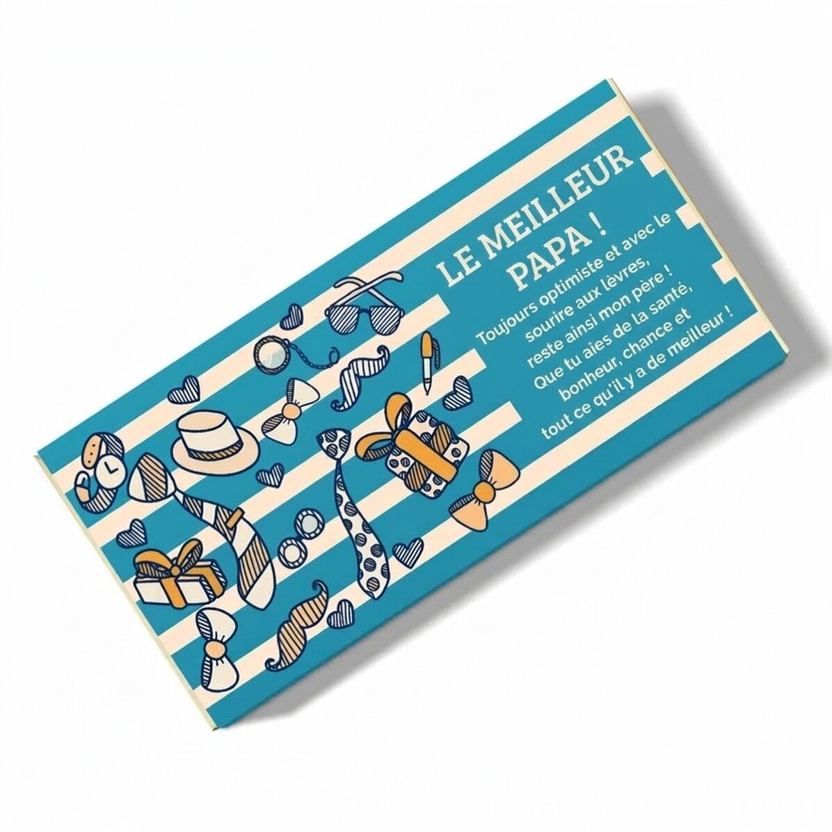 Chocolat personnalisé avec inscription : « Le meilleur papa ! »