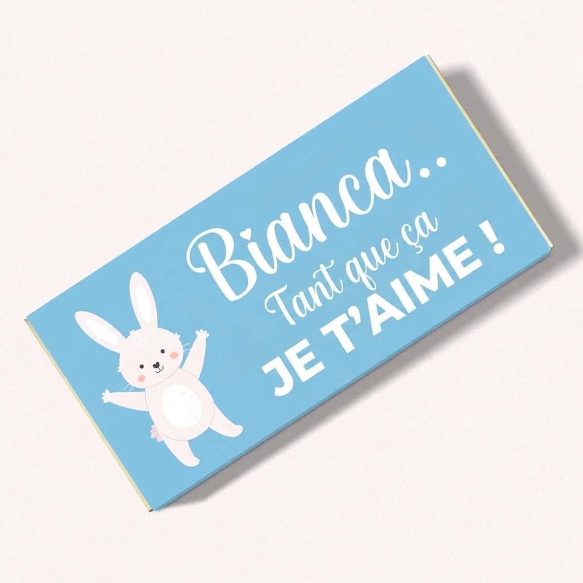 Chocolat personnalisé avec un message - « Atat de mult »