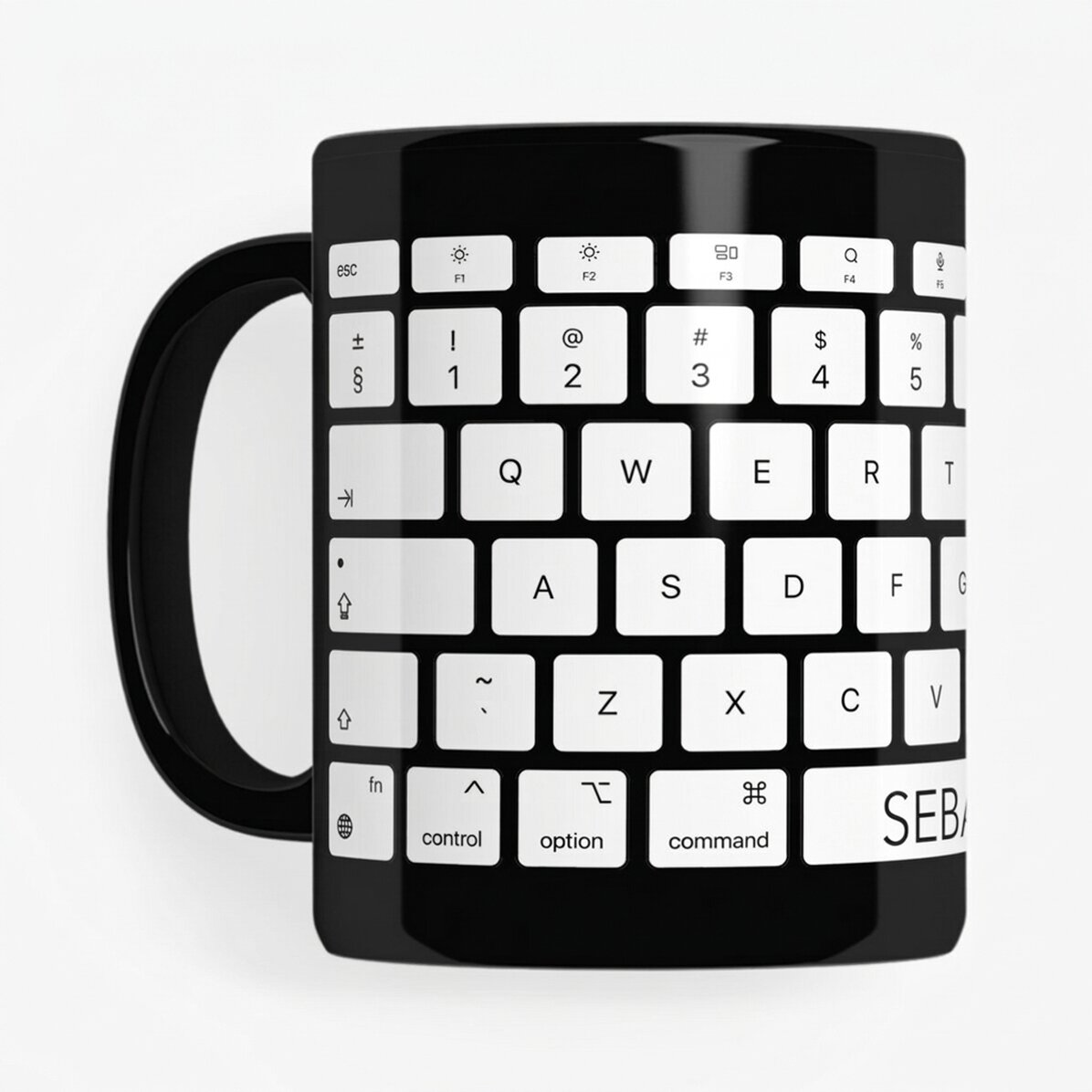 Tasse noire personnalisée avec inscription pour les programmeurs et les employés de bureau