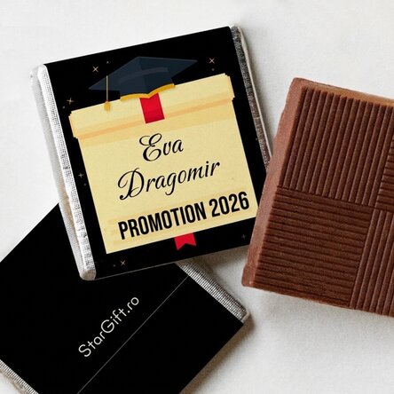 Mini-chocolat personnalisé avec un message - Remise des diplômes