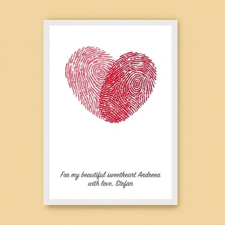 Personalised heart painting