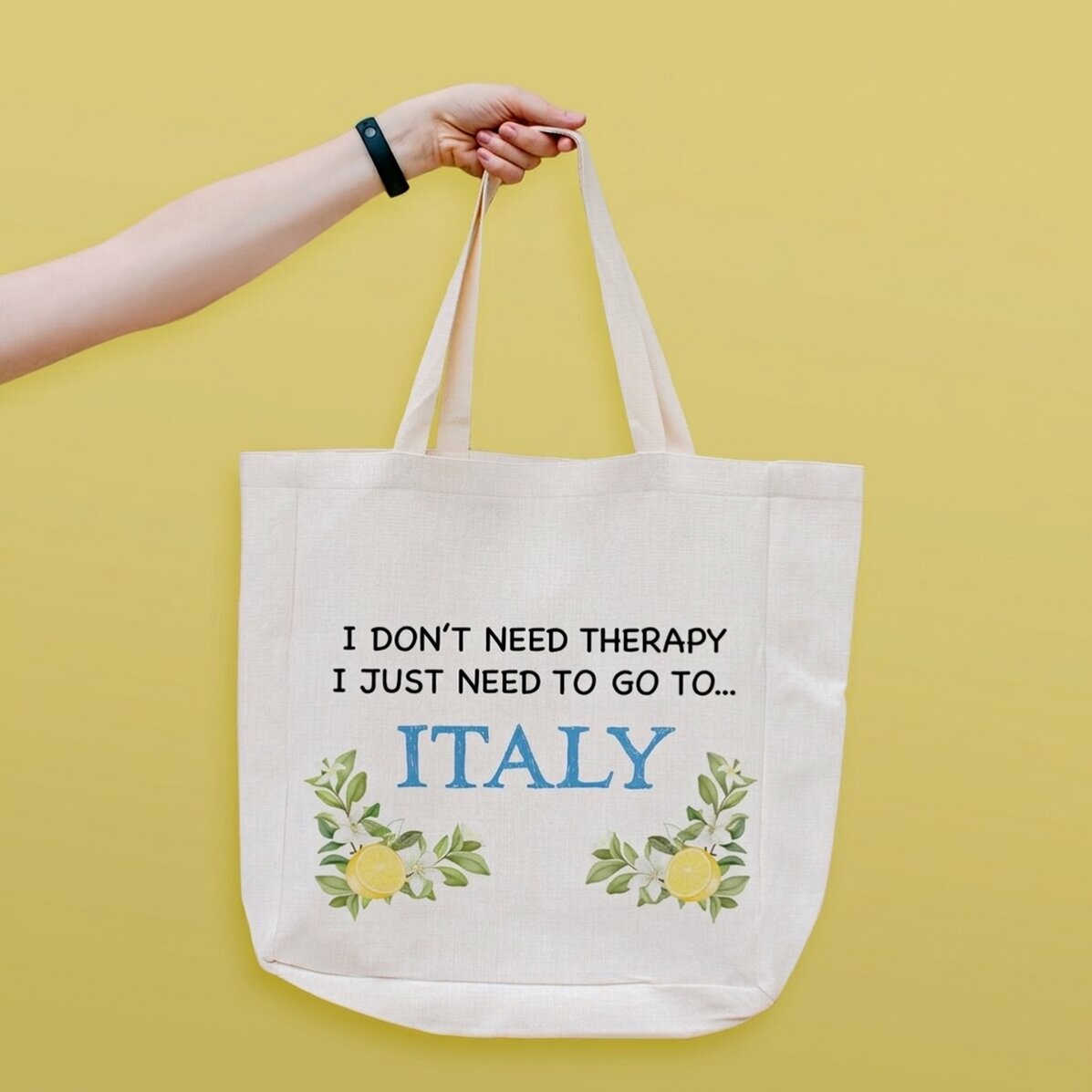 Sac de plage personnalisé avec inscription - Italie