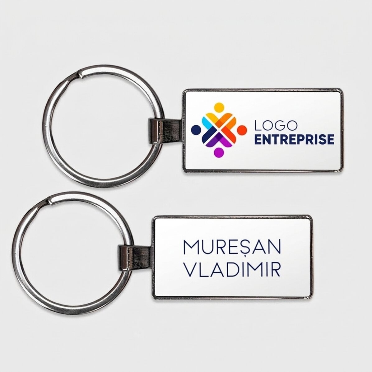 Porte-clés personnalisé avec logo et nom