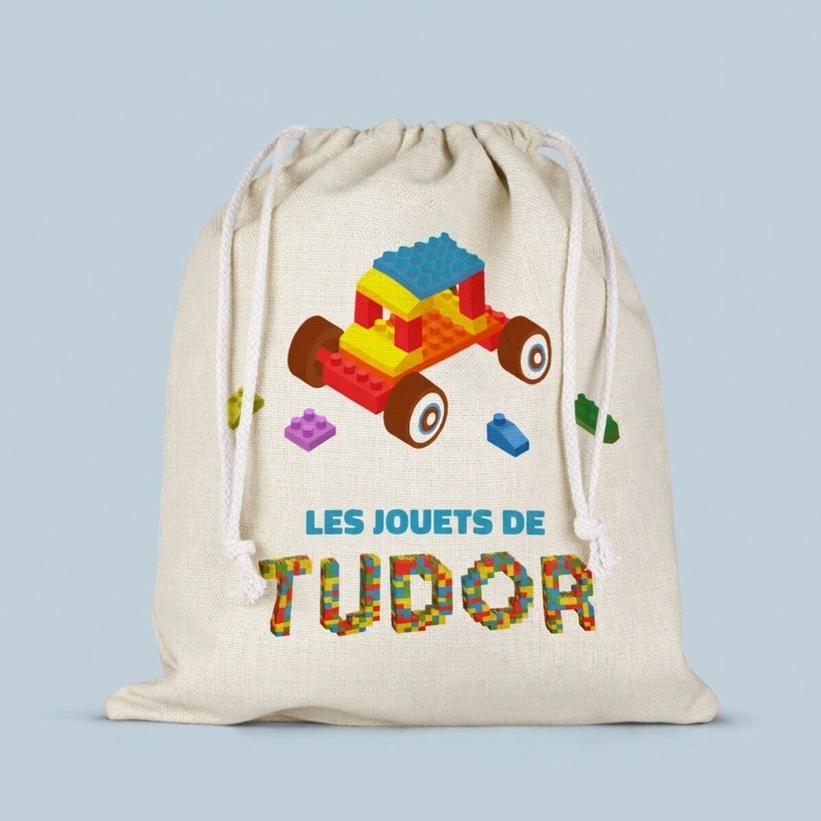 Petit sac moyen personnalisé avec inscription - Lego