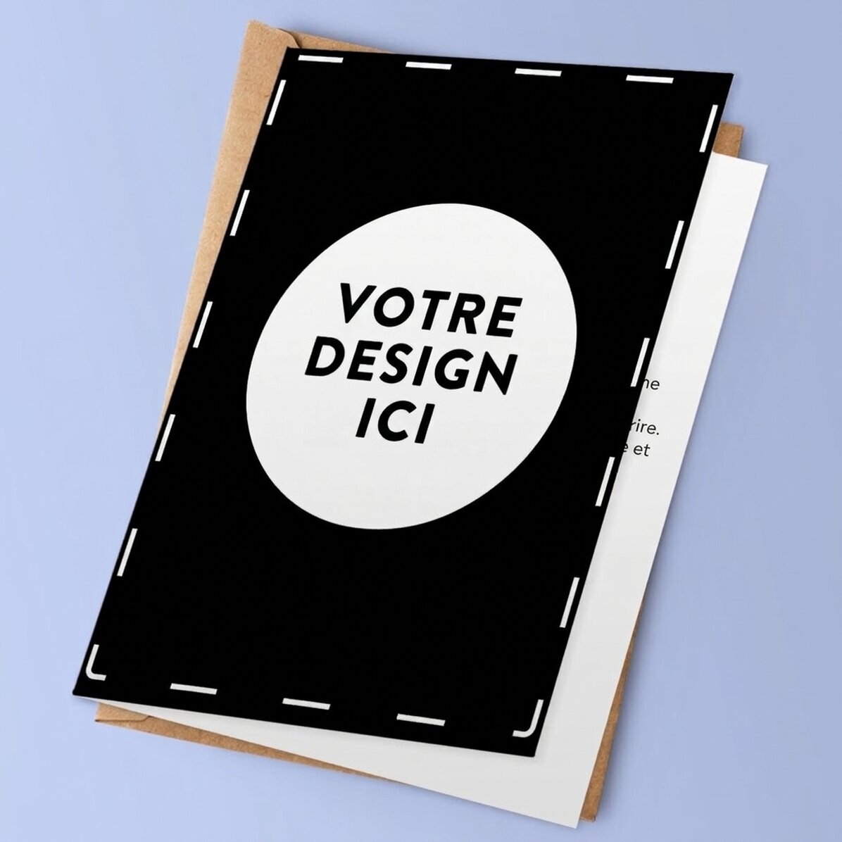 Carte de vœux personnalisée avec votre illustration