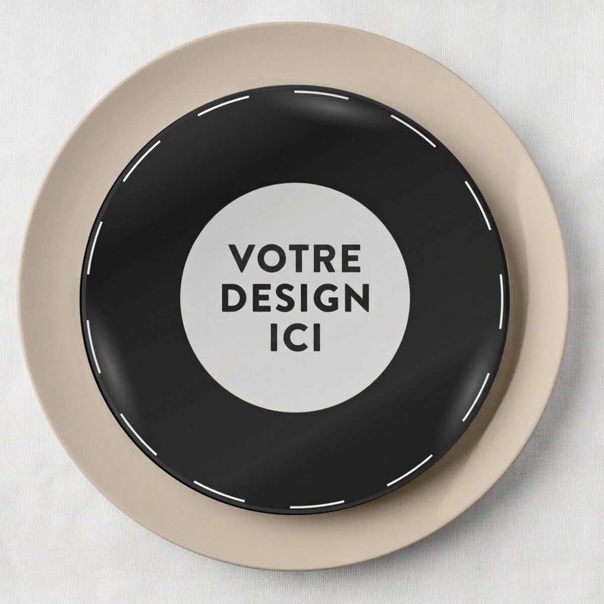 Assiette personnalisée avec votre motif