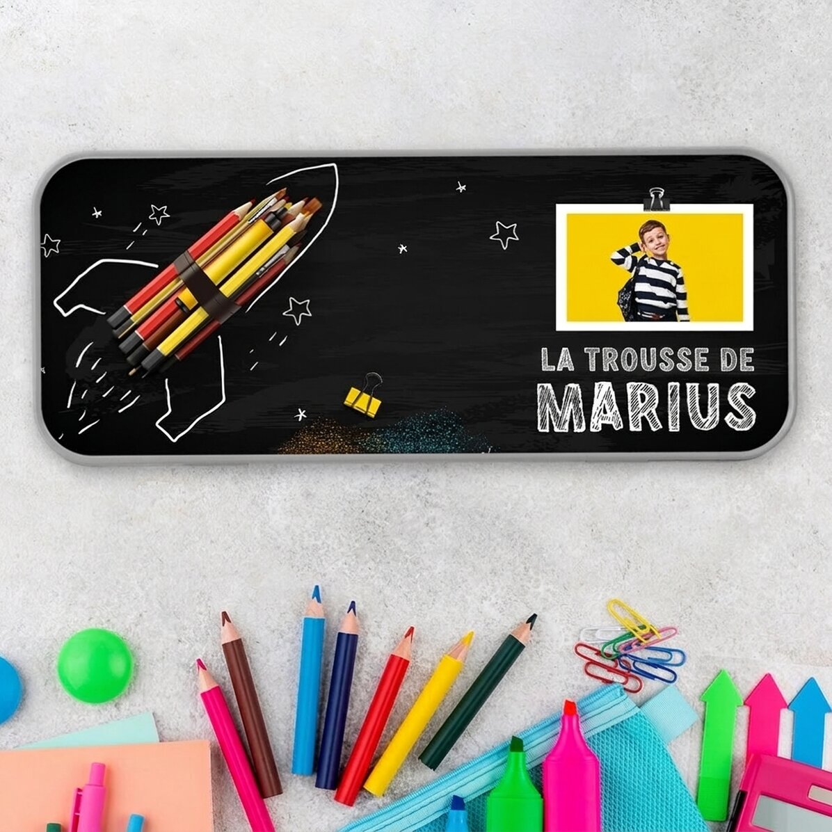 Trousse personnalisée avec une photo et un texte - Racheta