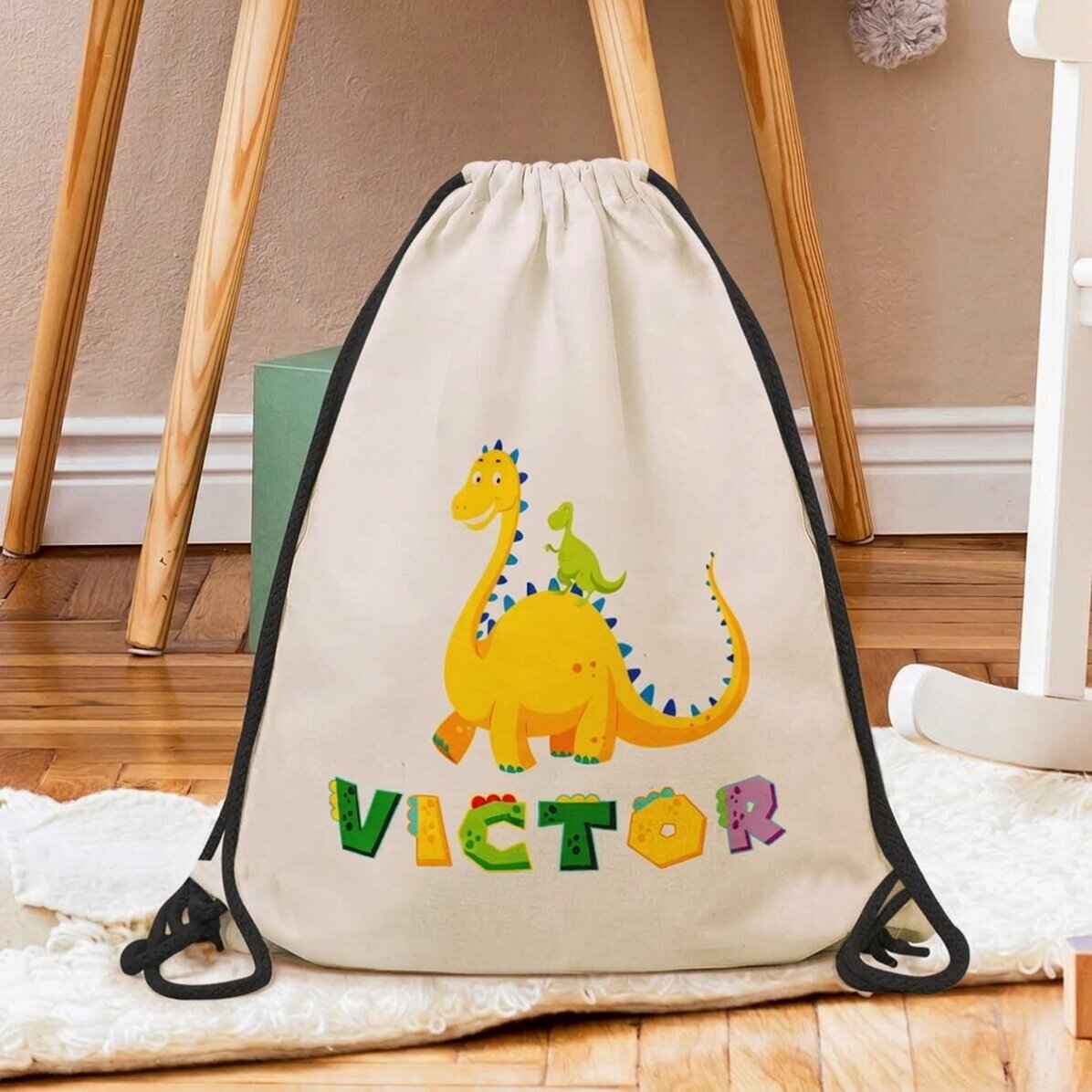 Sac à dos personnalisé avec prénom - Dino