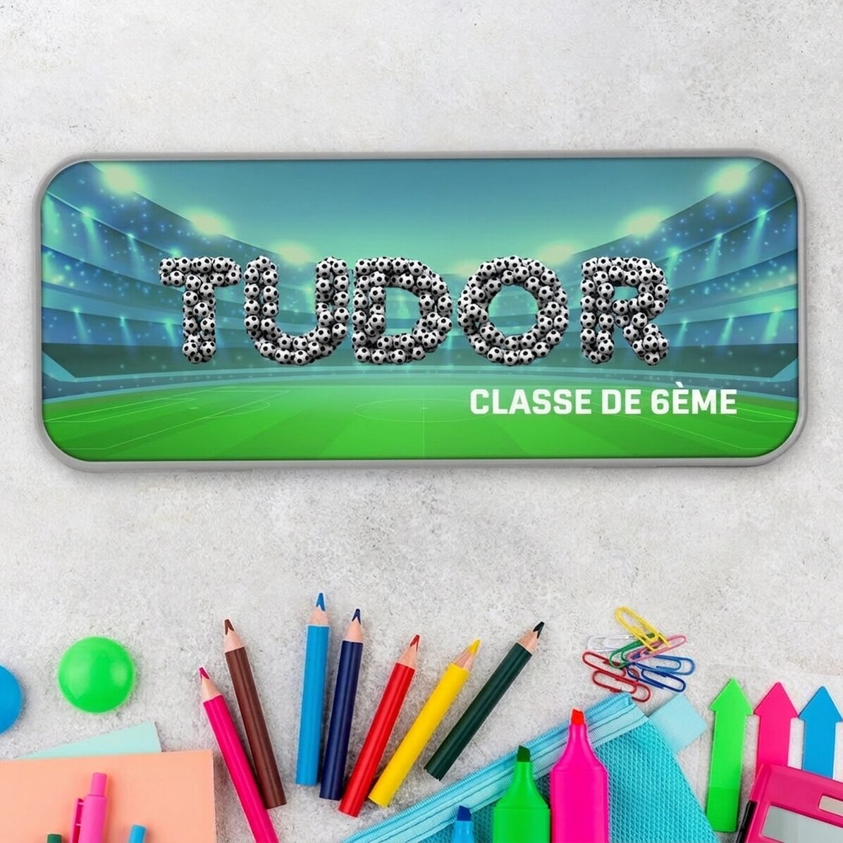 Trousse personnalisée avec prénom - Football