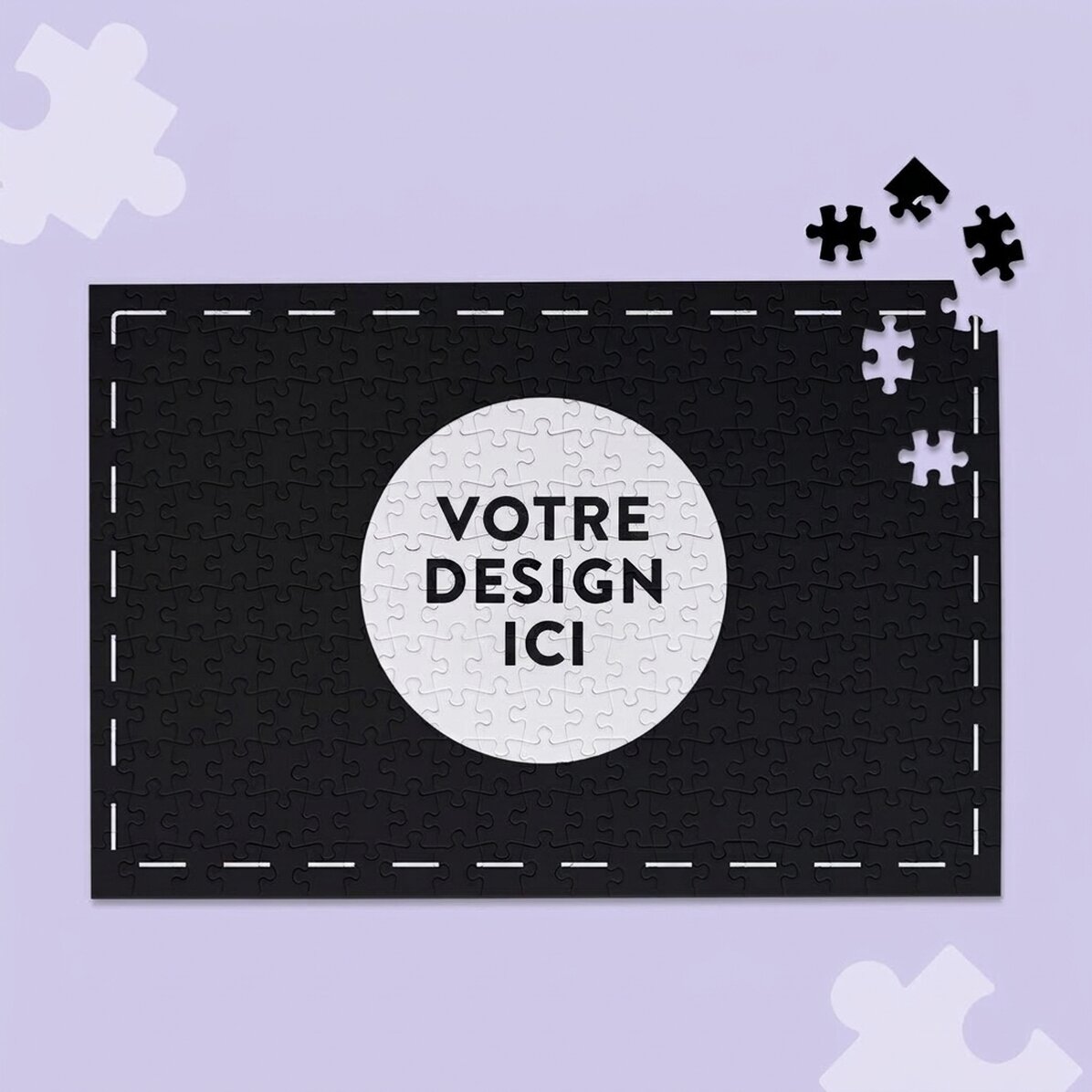 Puzzle personnalisé avec votre illustration, 36 x 24 cm