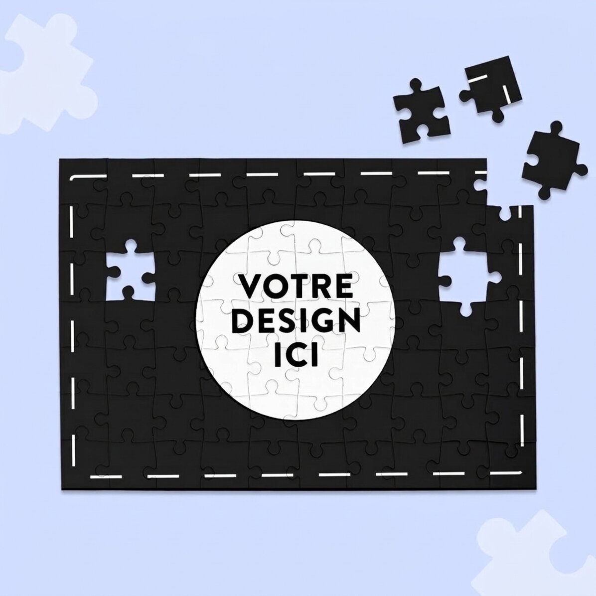 Puzzle personnalisé avec votre illustration, 28 x 19 cm