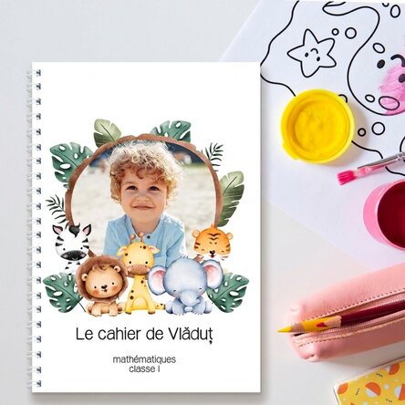 Carnet personnalisé avec une photo et un texte - Animalute