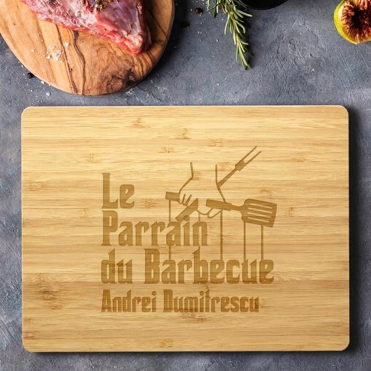 Planche à découper personnalisée avec inscription - The Grillfather