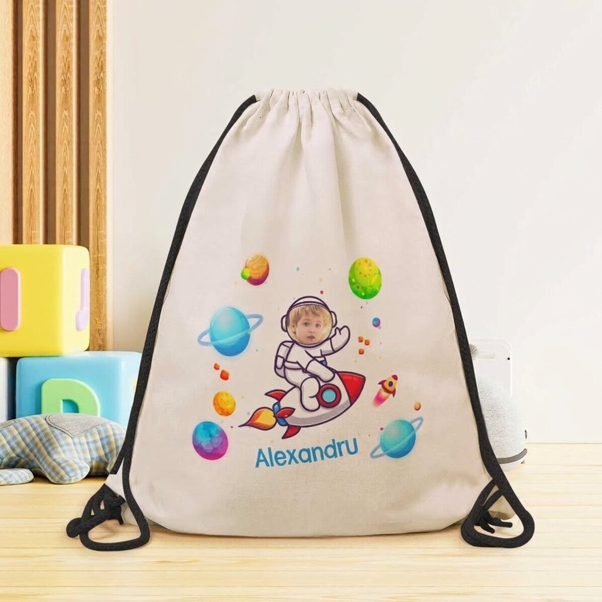 Sac à dos personnalisé avec nom et photo - Spatiu
