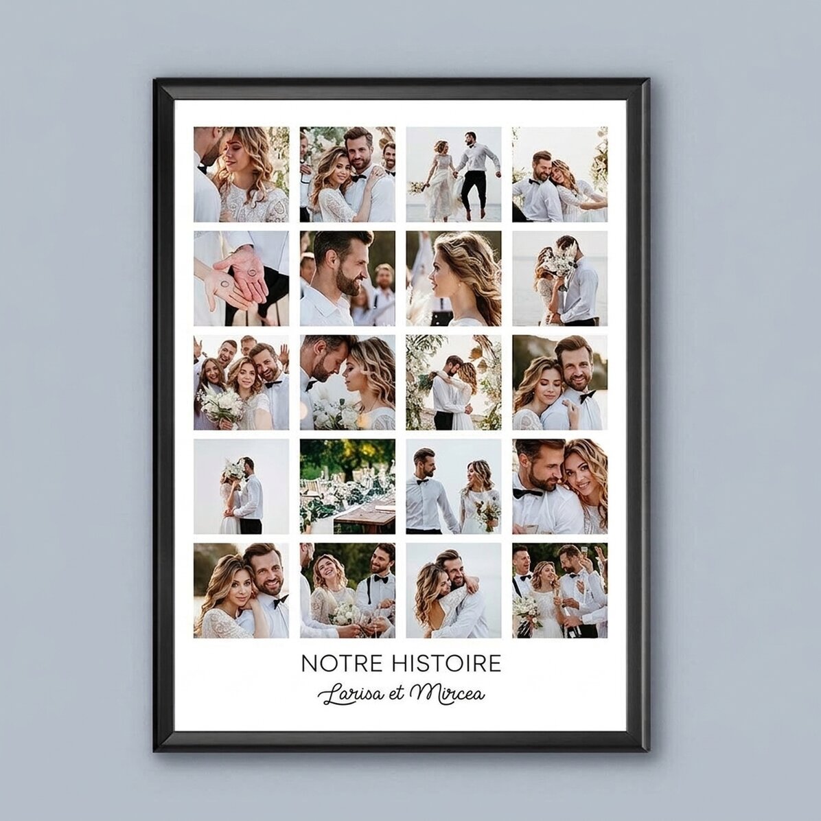 Tableau personnalisé avec 20 photos