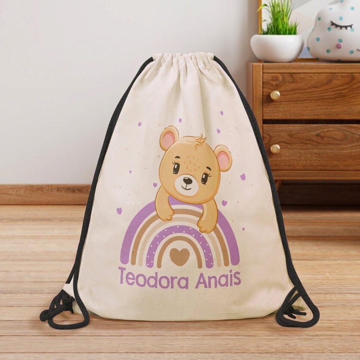 Sac à dos personnalisé avec prénom - Ourson