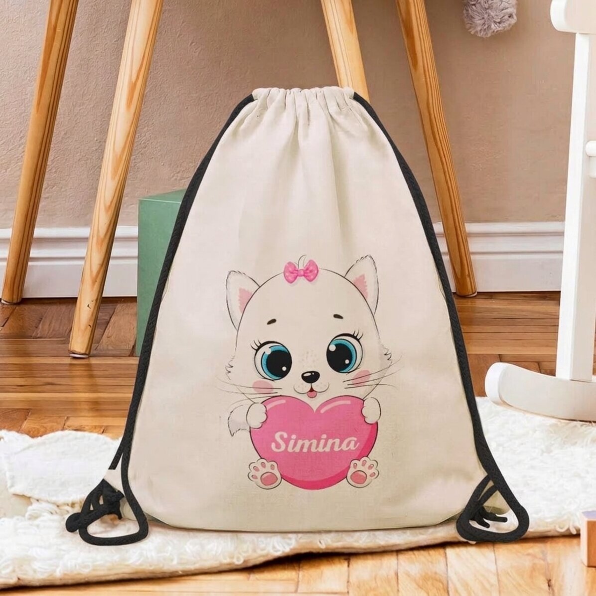Sac à dos personnalisé avec prénom - Minou