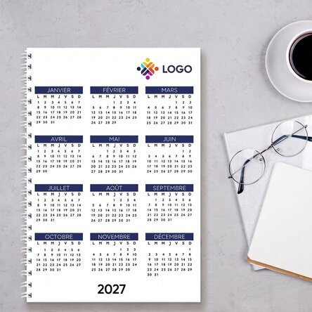Carnet personnalisé avec logo - Calendrier