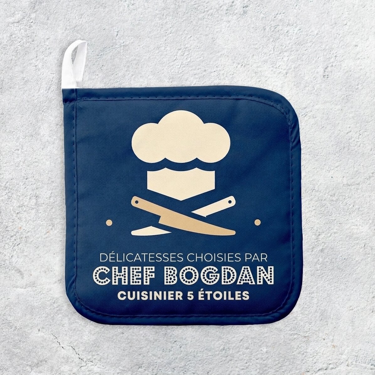 Sous-verre personnalisé pour casserole chaude avec inscription - Spécialités sélectionnées