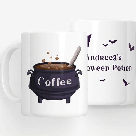 Personalised mug with text - Halloween Coffee
