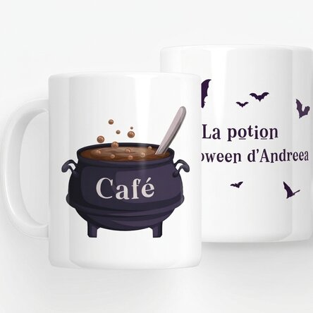 Tasse personnalisée avec inscription - Halloween Coffee