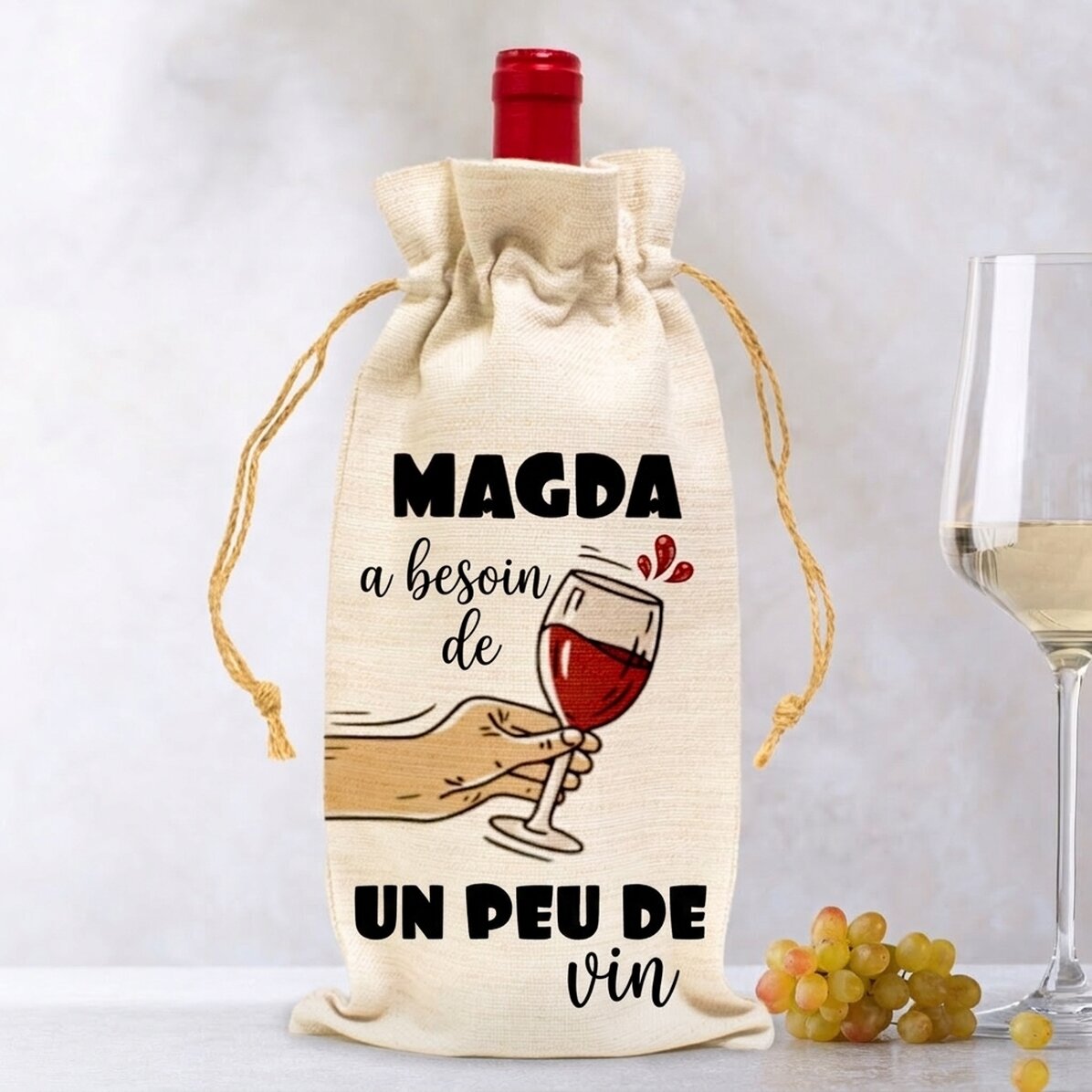 Sac personnalisé pour bouteille de vin - Need some wine