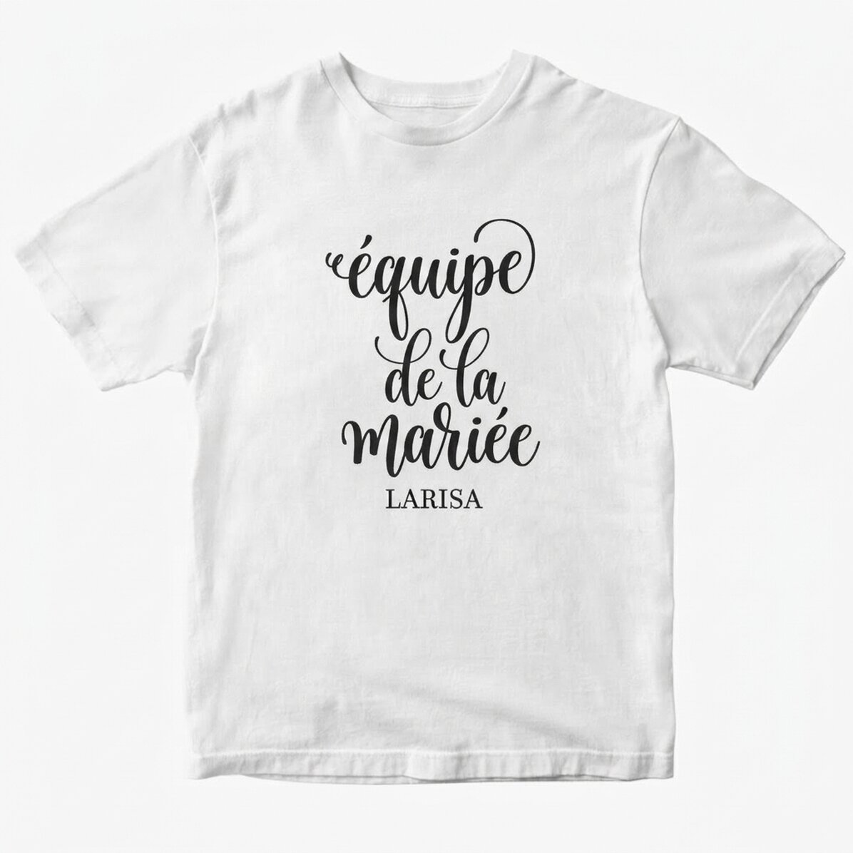 T-shirt personnalisé avec un message pour les futures mariées - Team Bride