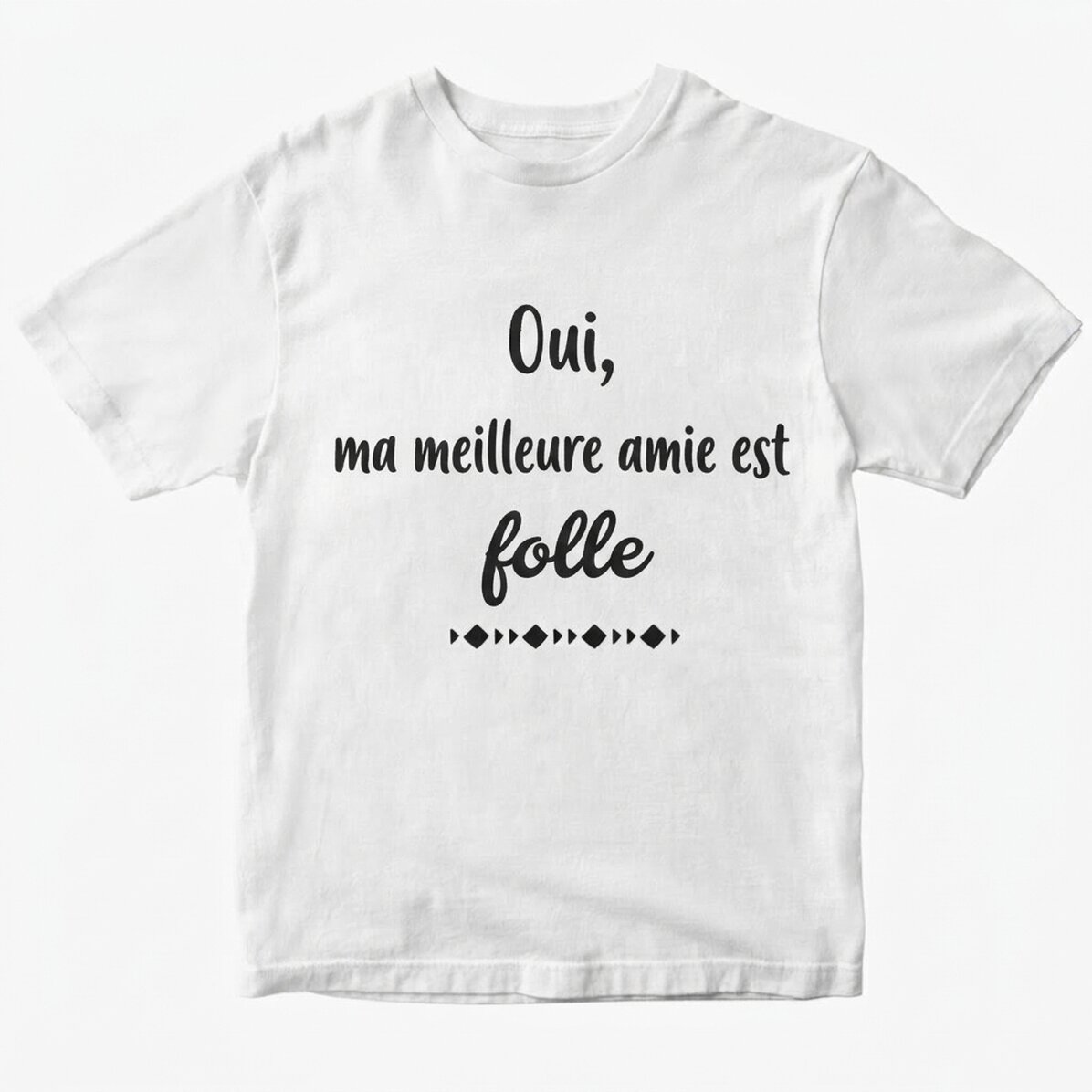 T-shirt personnalisé avec inscription - Crazy BFF