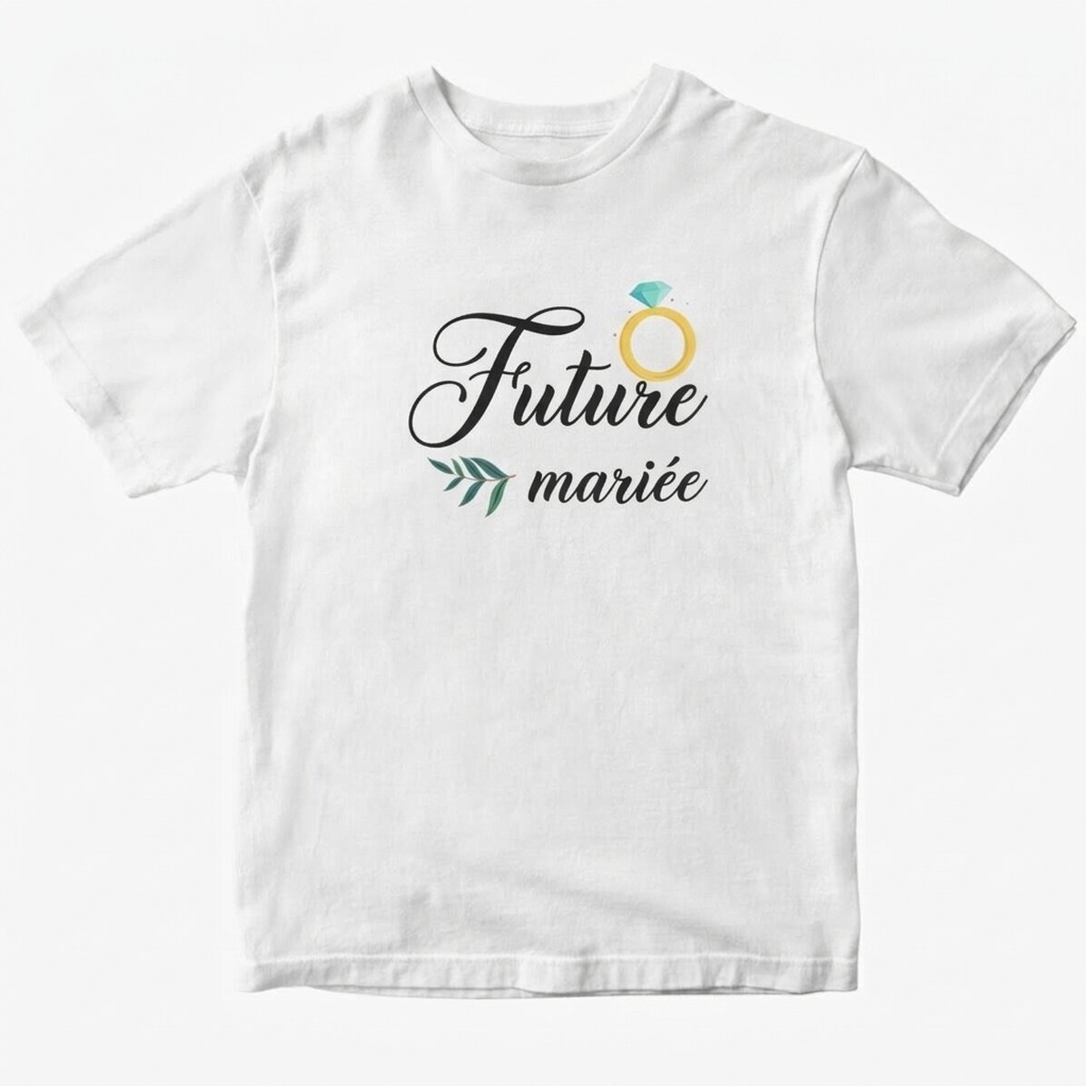 T-shirt en coton personnalisé pour la future mariée