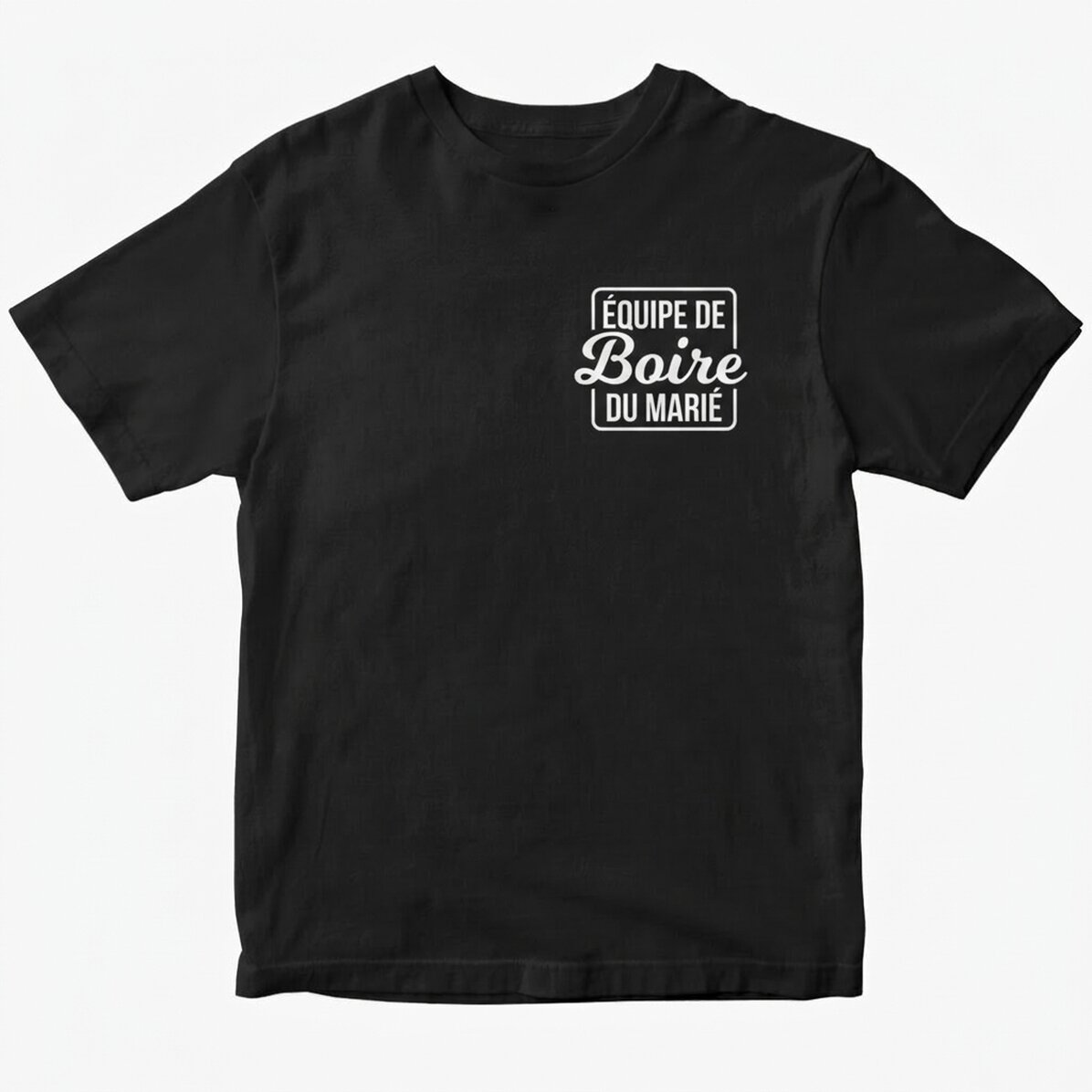 T-shirt en coton personnalisé avec un message pour l