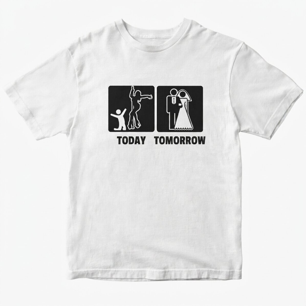 T-shirt en coton personnalisé avec un message pour l