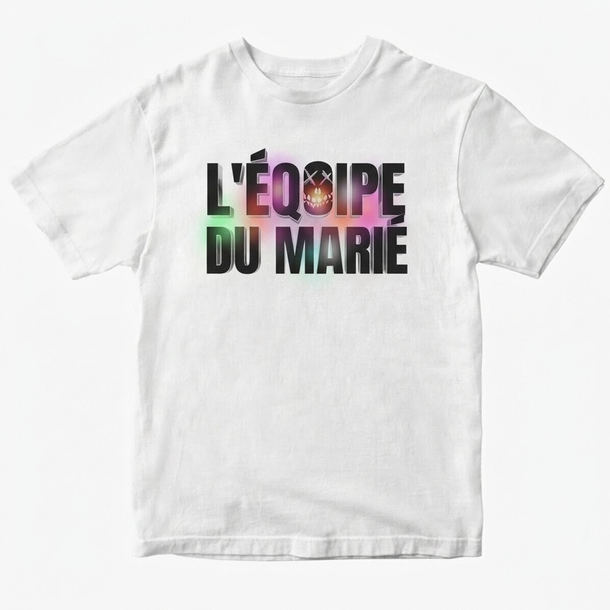 T-shirt en coton personnalisé avec inscription - « Groom