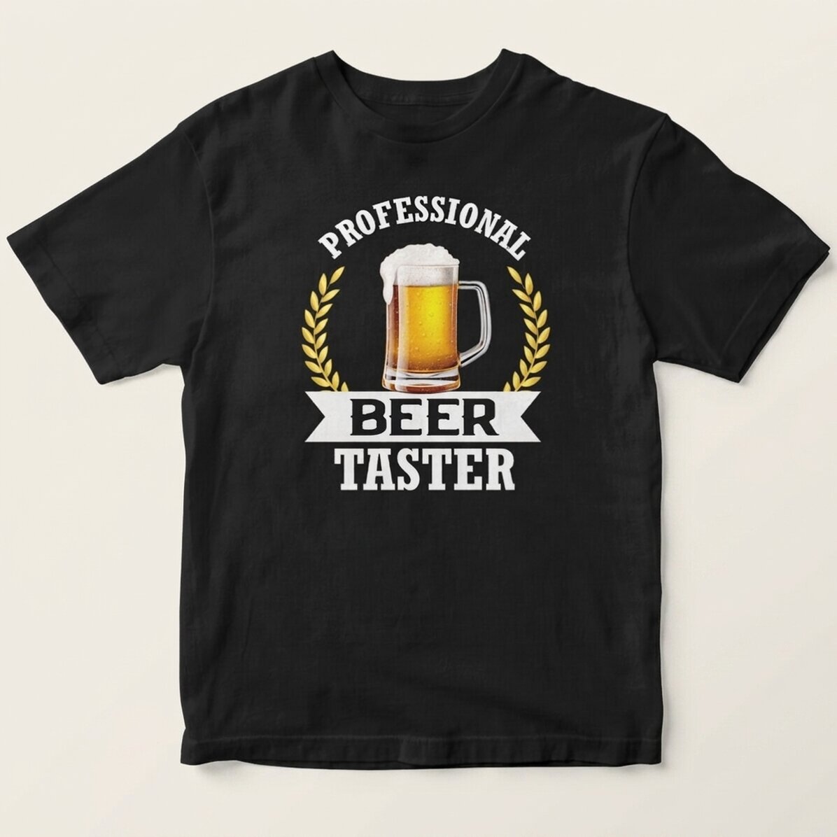 T-shirt en coton personnalisé avec inscription - Dégustateur de bière