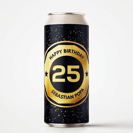 Bière en canette personnalisée avec un texte - Birthday Beer