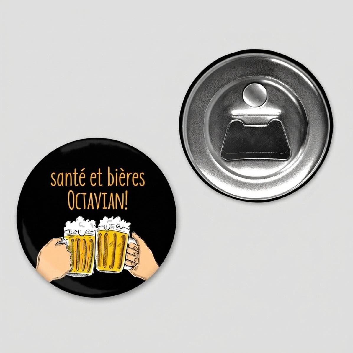 Décapsuleur à aimant personnalisé avec inscription