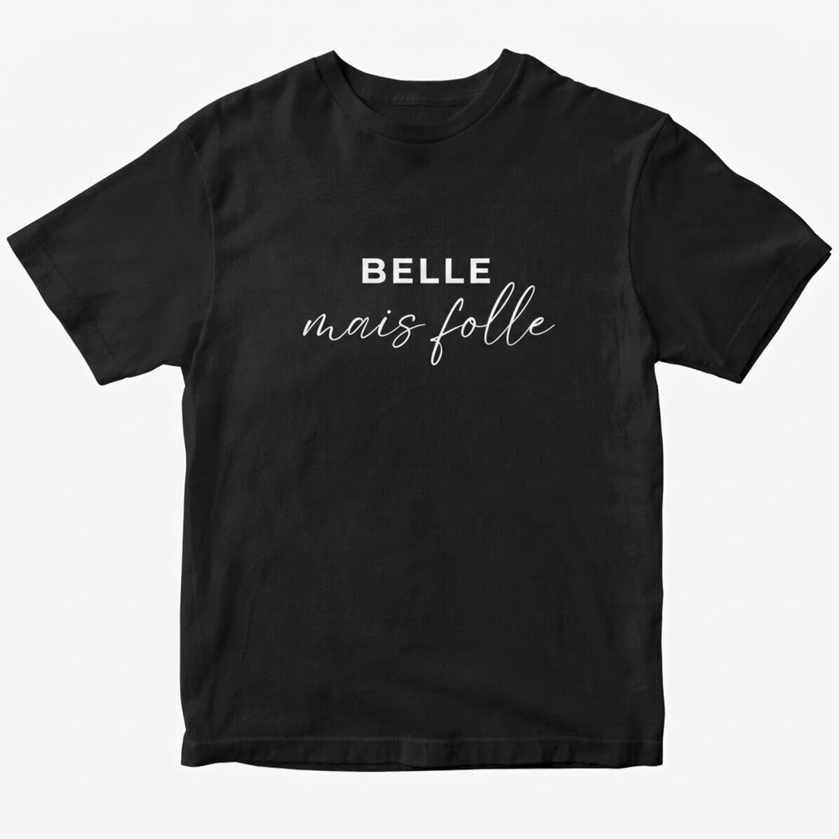 T-shirt en coton personnalisé avec un message amusant