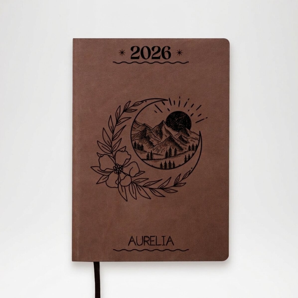 Agenda en cuir personnalisé avec inscription - Dream
