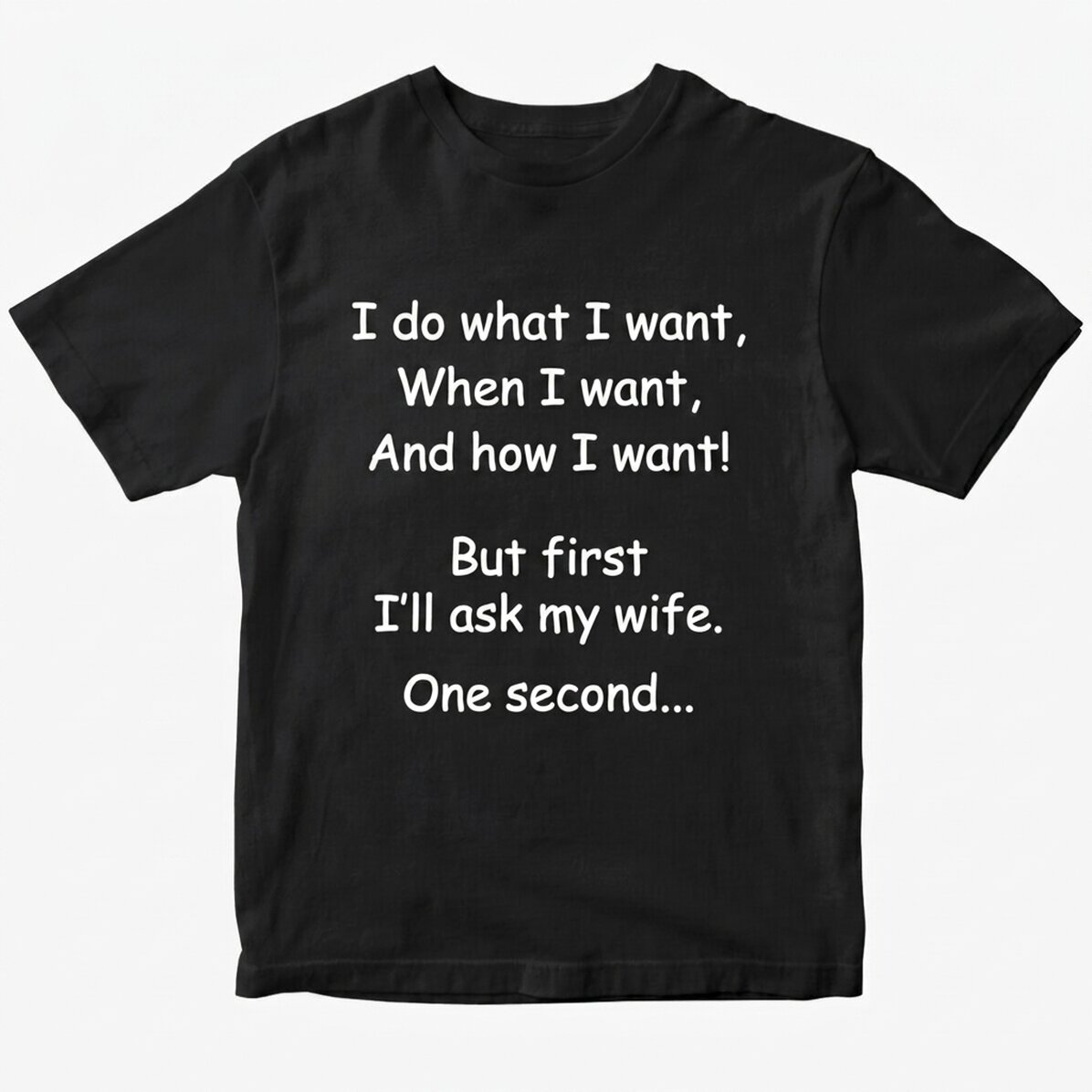 T-shirt en coton personnalisé avec le texte « Je fais ce que je veux »