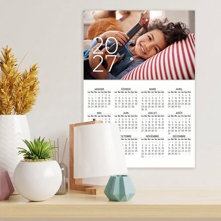 Affiche-calendrier personnalisée avec une photo