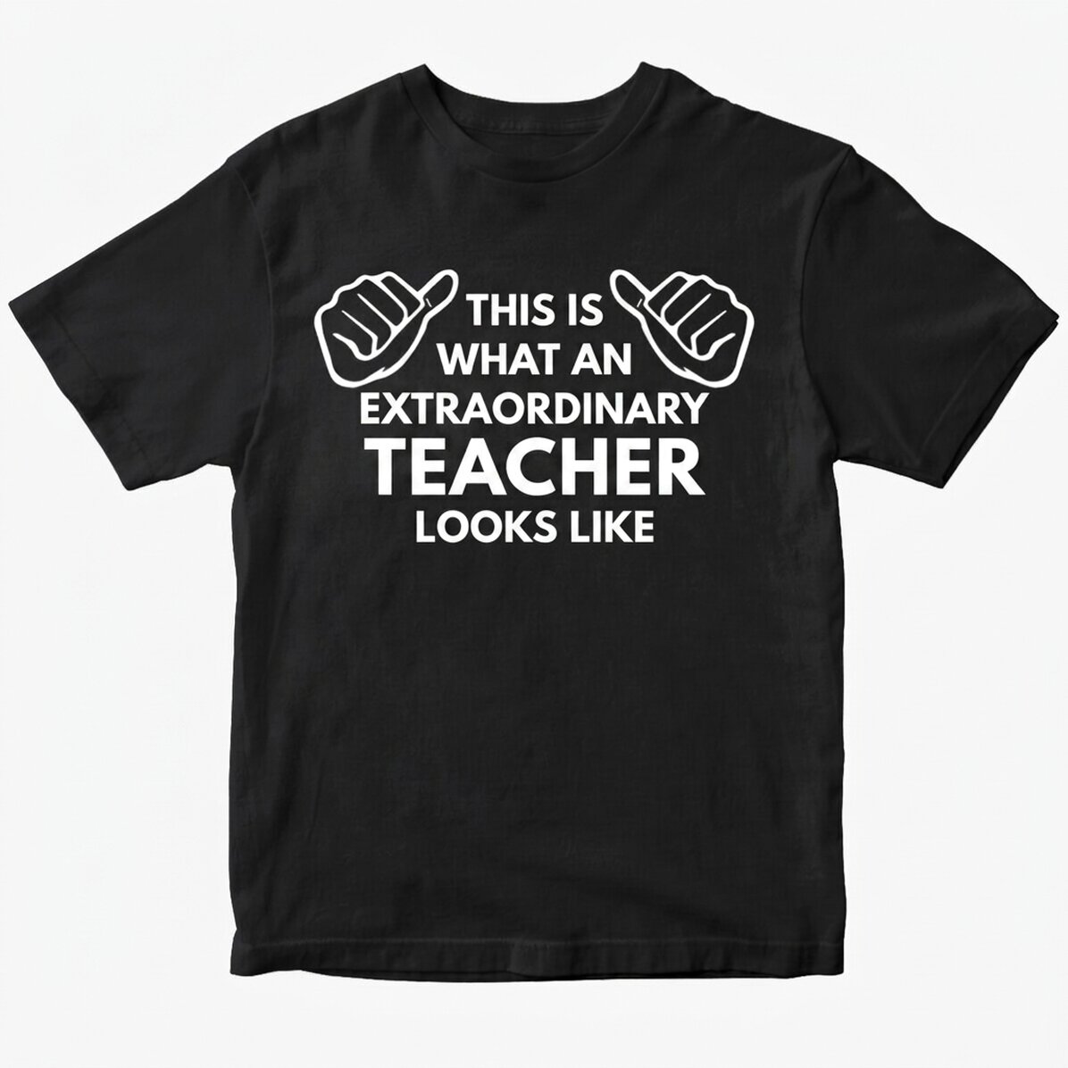 T-shirt en coton personnalisé avec un texte - Voici à quoi il ressemble...