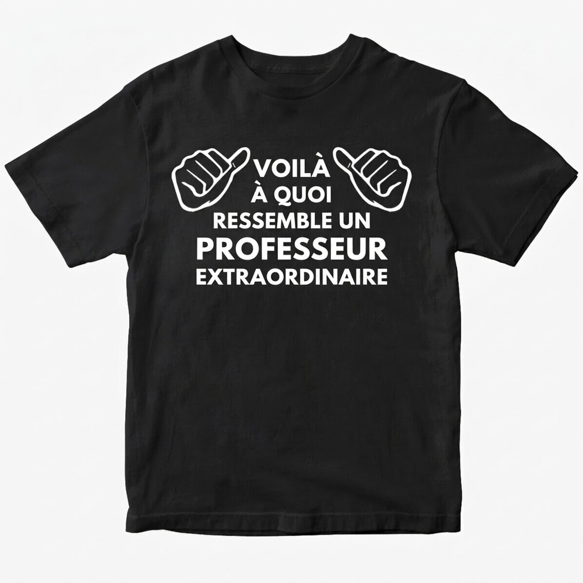 T-shirt en coton personnalisé avec un texte - Voici à quoi il ressemble...