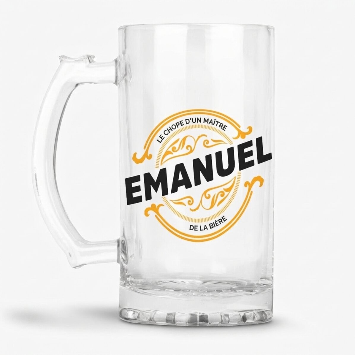 Une chope à bière personnalisée avec votre nom