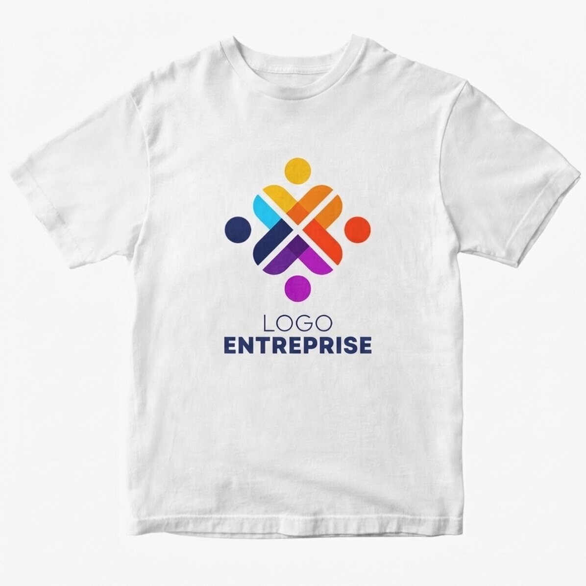 T-shirt en coton personnalisé avec un logo
