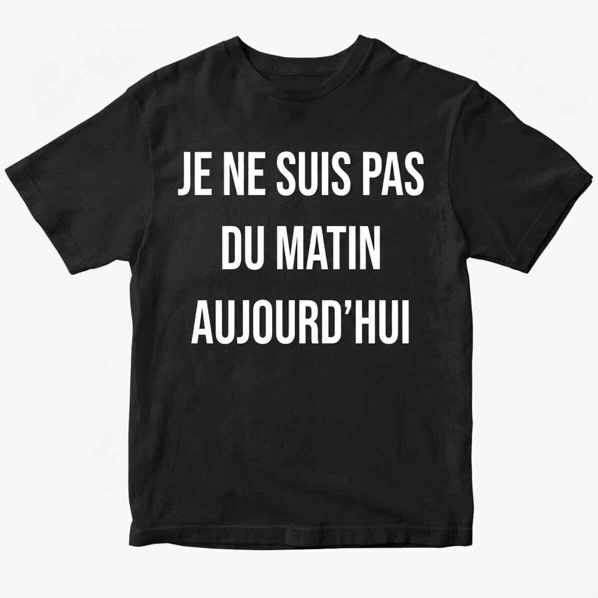 T-shirt en coton personnalisé avec un texte
