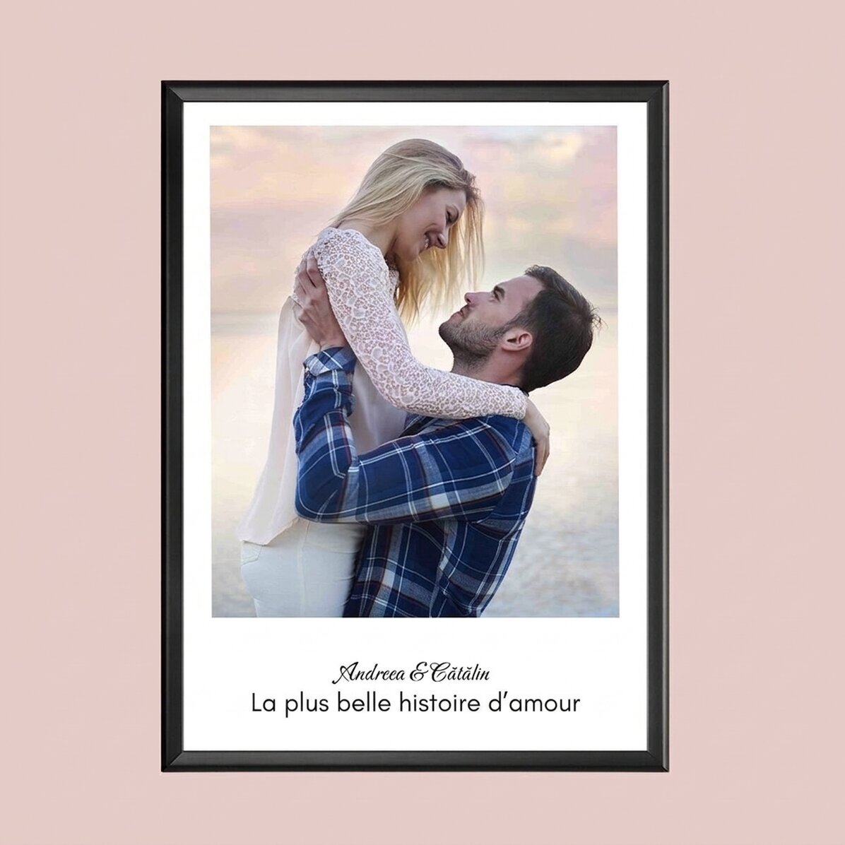 Tableau personnalisé avec une photo et un texte
